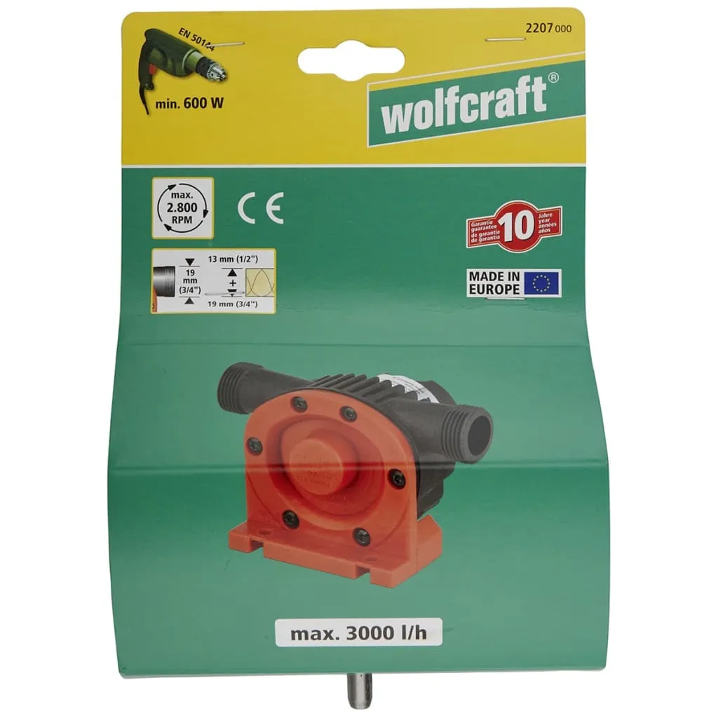 wolfcraft Pompă cu foraj 3000 l/h S=8 mm 2207000 - imagine 3