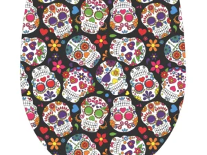 SCHÜTTE Scaun de toaletă Duroplast închidere silențioasă, CRAZY SKULL