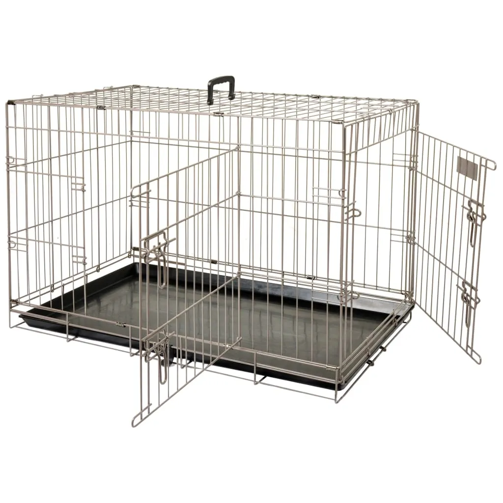 FLAMINGO Cușcă pentru animale de companie Ebo maro metalic 92x56x64 cm