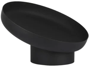 Esschert Design Bol pentru foc înclinat, negru, oțel FF402
