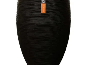 Capi Ghiveci elegant Nature Rib Deluxe, negru, 40x60 cm, KBLR1131