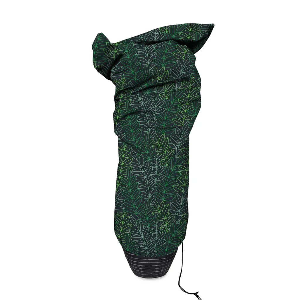 Capi Husă pentru plante, imprimeu negru și verde, mare, 150x250 cm, - imagine 2