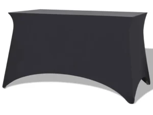 Huse elastice pentru masă, 2 buc, 120 x 60,5 x 74 cm, antracit