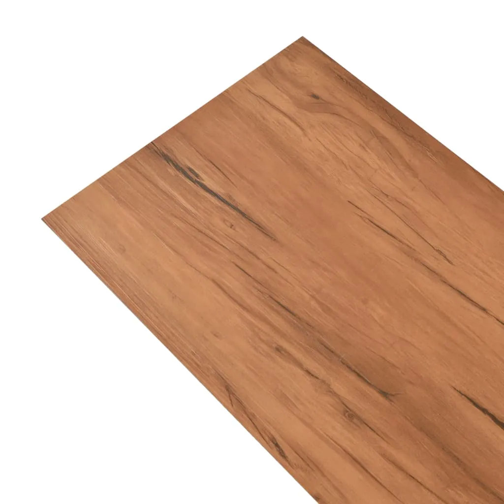 Plăci de pardoseală, ulm natural, 5,26 m², 2 mm, PVC - imagine 2