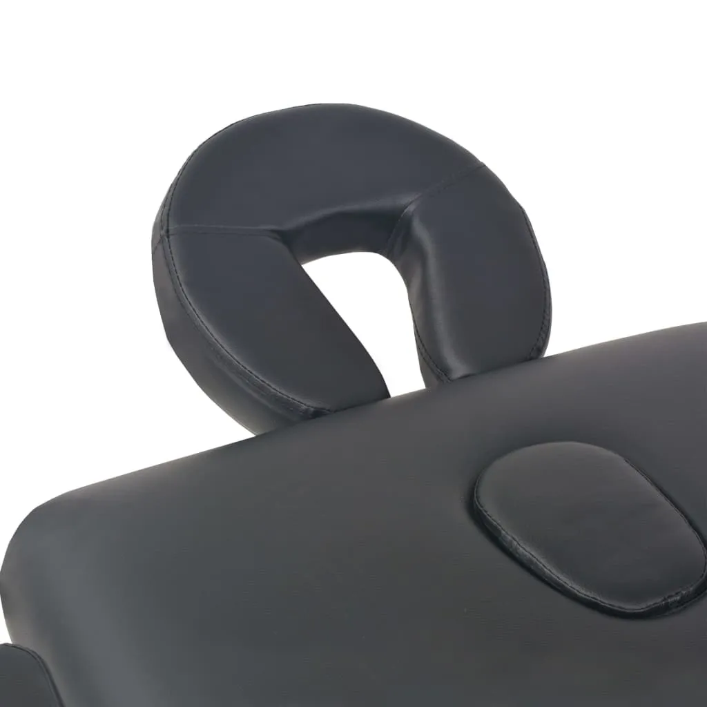 Masă de masaj pliabilă cu 2 zone, 10 cm grosime, negru - imagine 3