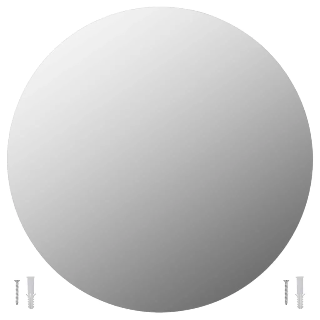 Oglindă de perete, 60 cm, sticlă, rotundă - imagine 2