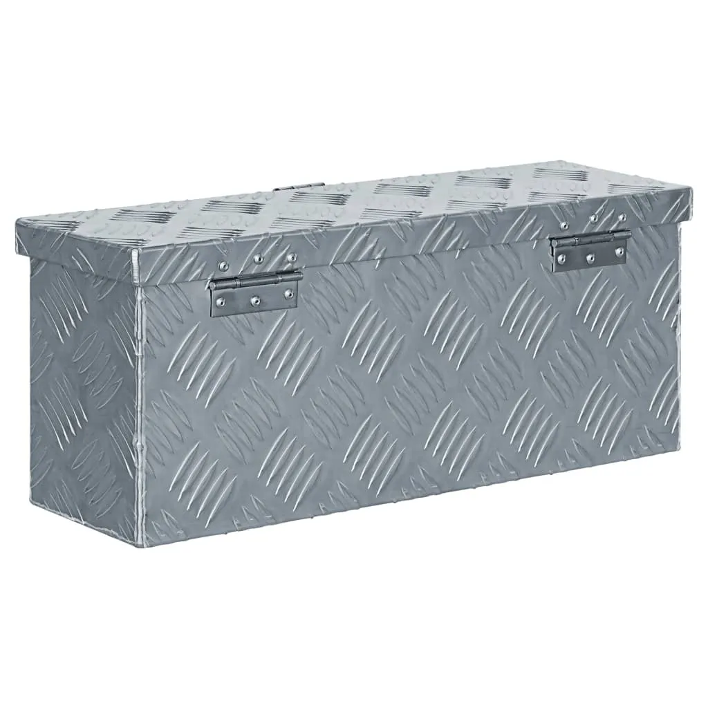 Cutie din aluminiu, 48,5 x 14 x 20 cm, argintiu - imagine 3