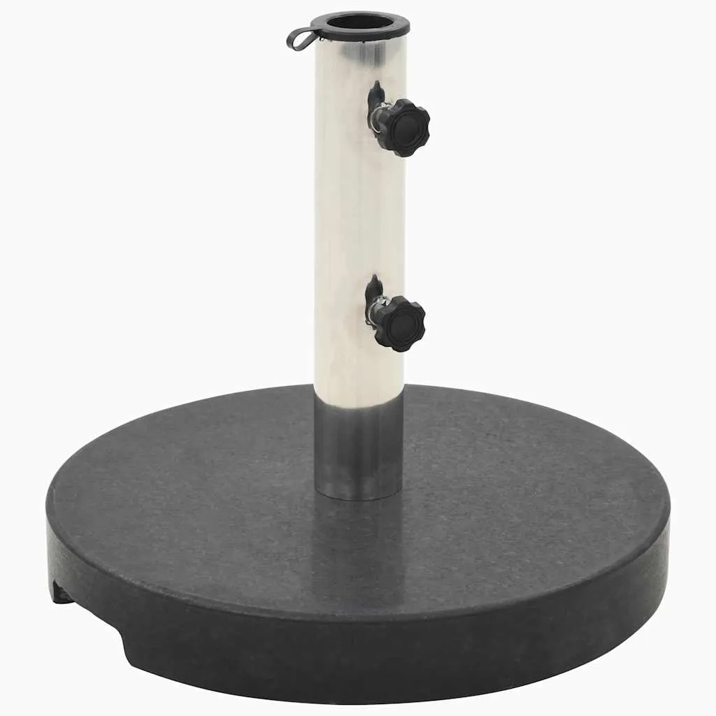 Suport umbrelă de soare, negru, granit, 20 kg, rotund - imagine 2