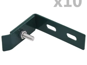 Conector de colț de perete, 10 seturi, verde