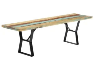 Bancă, 160 cm, lemn masiv reciclat