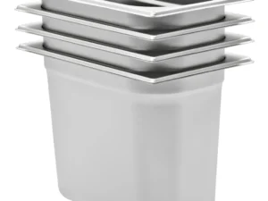 Recipiente Gastronorm 4 buc. GN 1/4 200 mm oțel inoxidabil