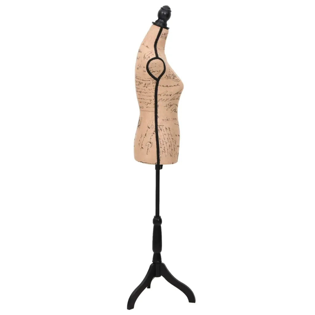 Bust expunere haine damă, maro/negru, manechin croitorie, iută - imagine 3