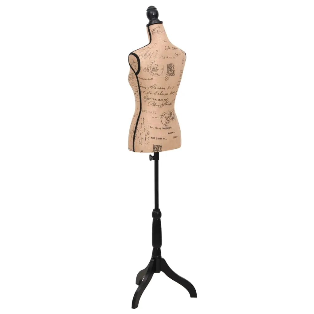 Bust expunere haine damă, maro/negru, manechin croitorie, iută - imagine 4