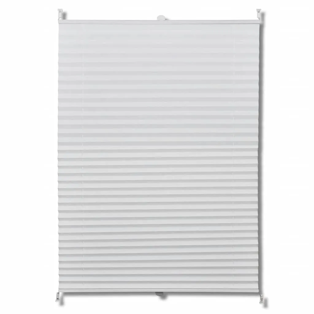 Jaluzea plisse, alb, 50x125 cm, pliuri - imagine 2