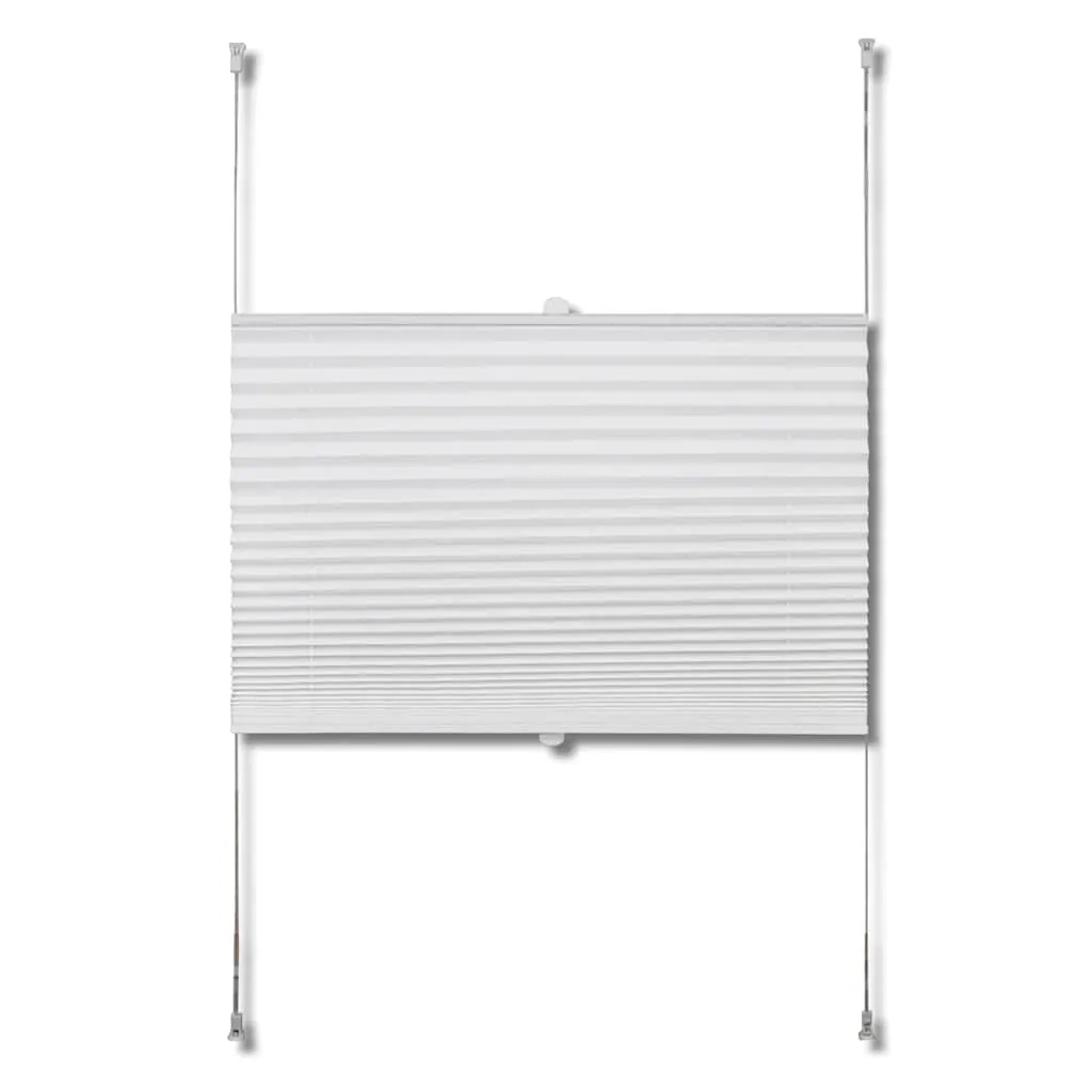 Jaluzea plisse, alb, 50x125 cm, pliuri - imagine 4