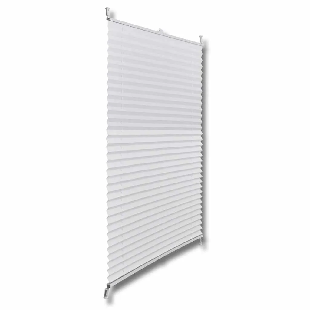 Jaluzea plisse, alb, 110x125 cm, pliuri - imagine 3