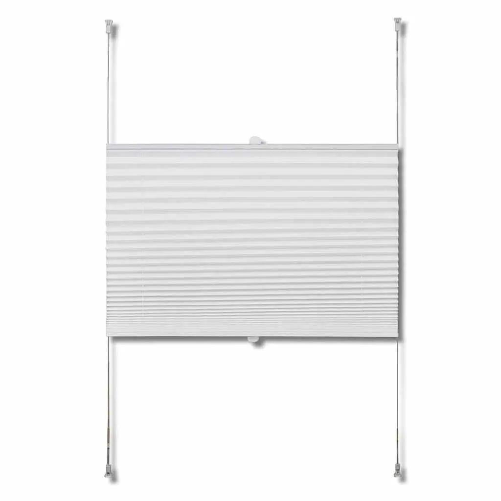 Jaluzea plisse, alb, 110x125 cm, pliuri - imagine 4