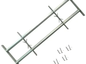 Grilaj de siguranță pentru ferestre cu 2 bare transversale 700-1050 mm