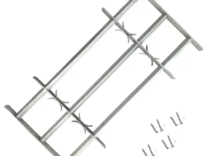 Grilaj de siguranță pentru ferestre cu 3 bare transversale 500-650 mm