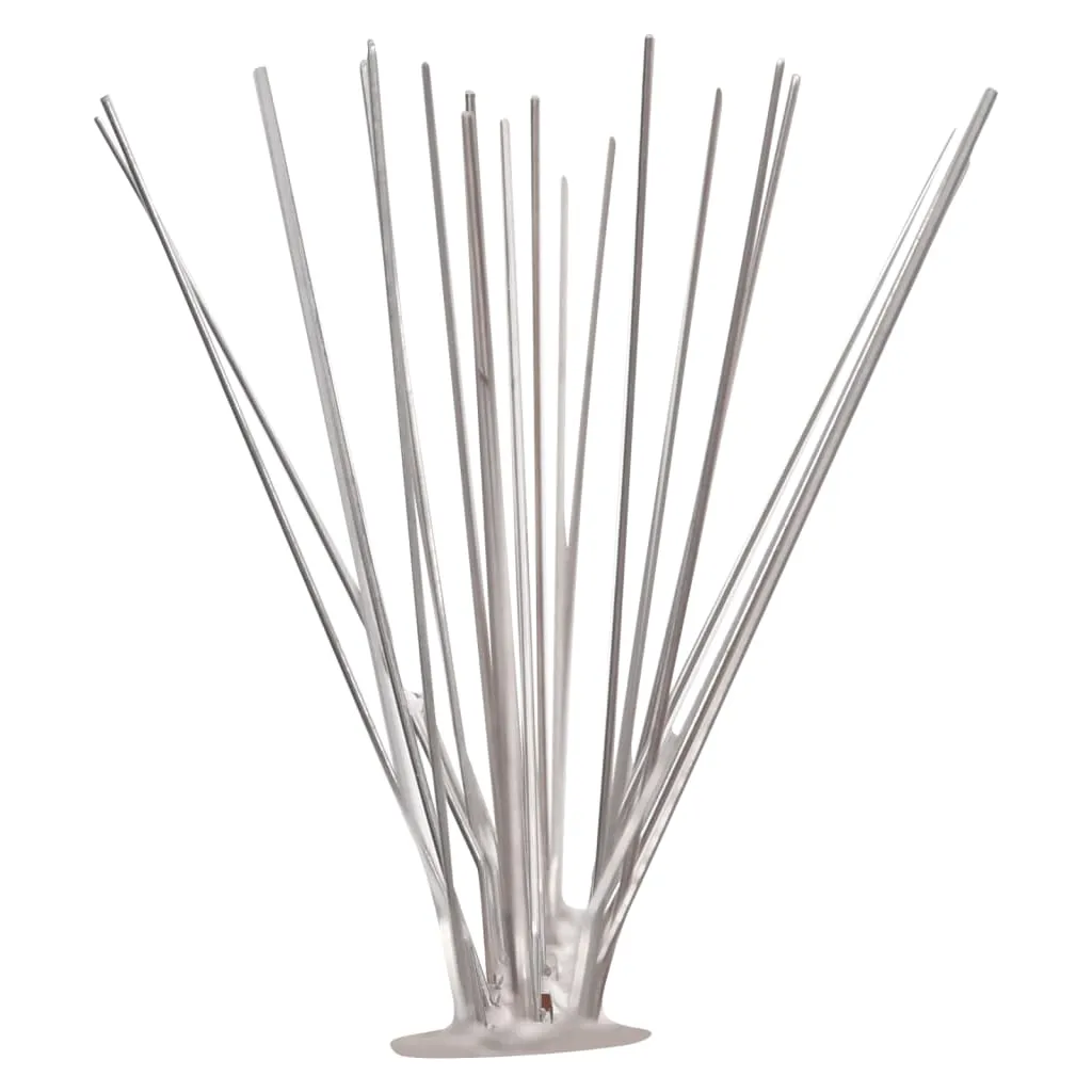 Set bandă cu țepi antipăsări cu 5 rânduri, 6 buc., oțel, 3 m - imagine 4