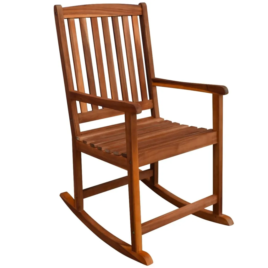 Scaun balansoar de exterior, lemn de acacia - imagine 3