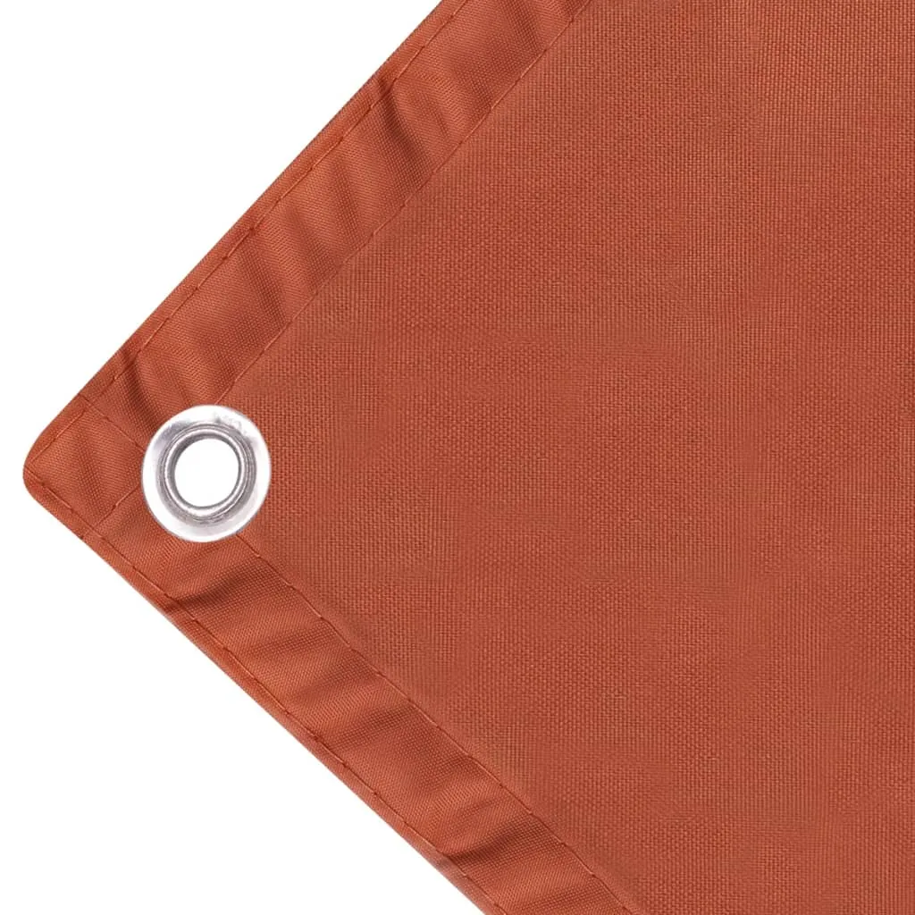 Prelată balcon, material textil oxford, 75 x 400 cm, teracota - imagine 3