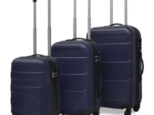 Set valize rigide, albastru, 3 buc., 45,5/55/66 cm