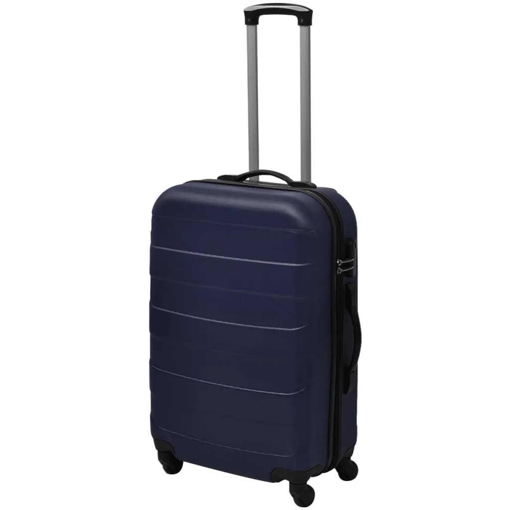 Set valize rigide, albastru, 3 buc., 45,5/55/66 cm - imagine 2