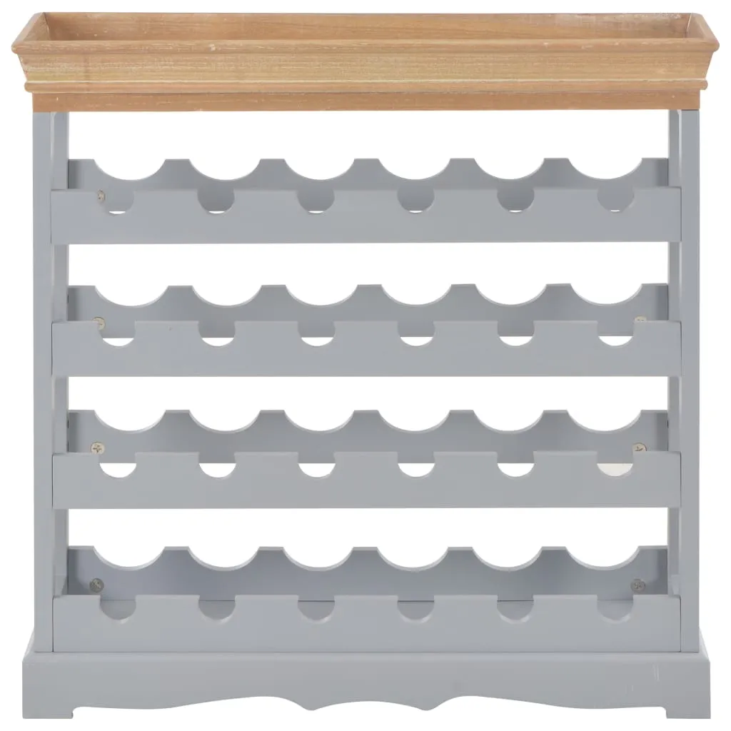 Dulap de vinuri, gri, 70 x 22,5 x 70,5 cm, MDF - imagine 2