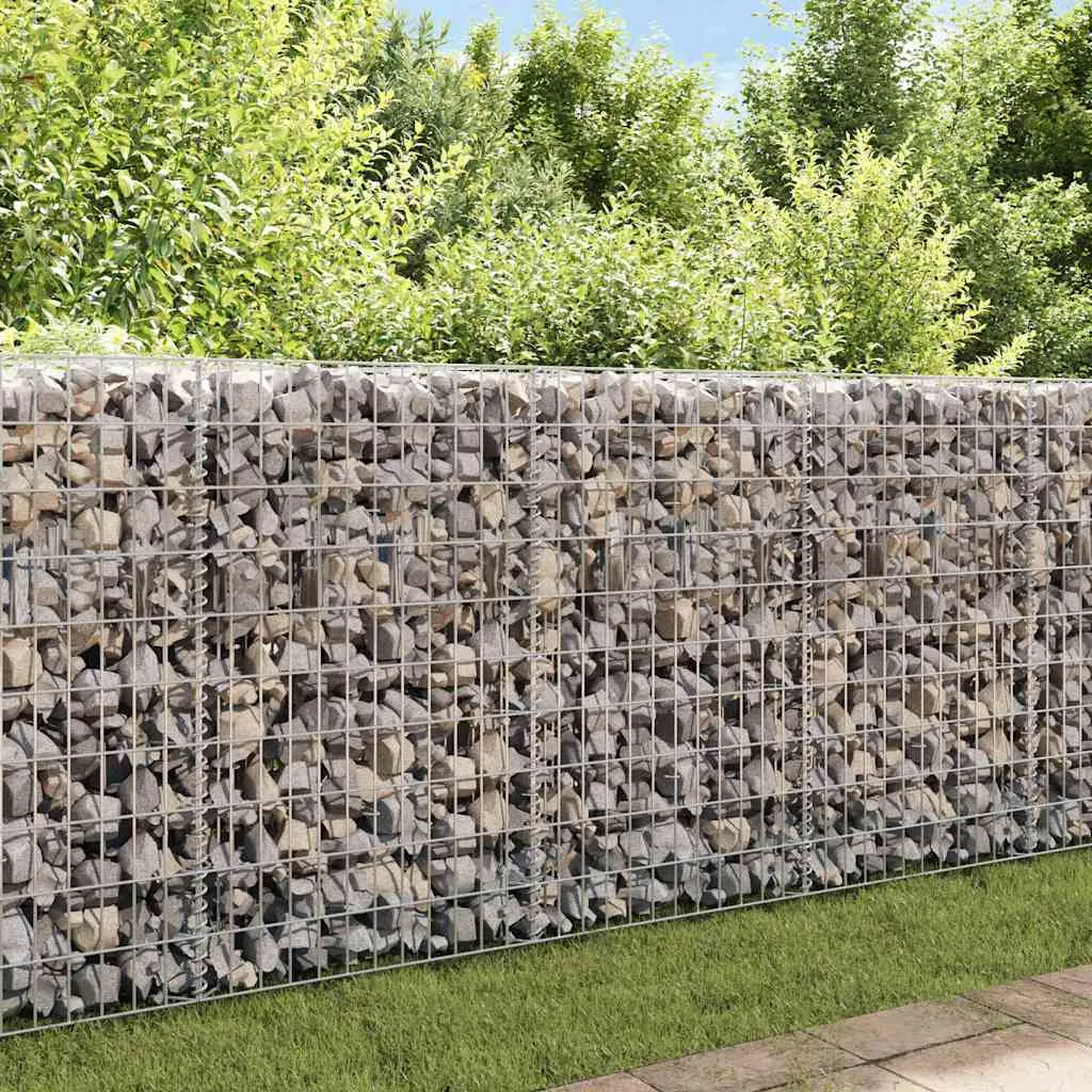Perete gabion, oțel galvanizat, 450 x 30 x 100 cm
