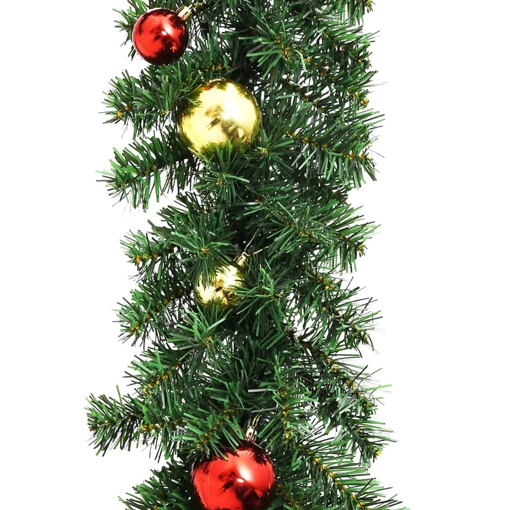 Ghirlandă de Crăciun decorată cu globuri, 10 m - imagine 3