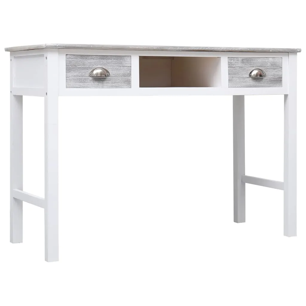 Birou de scris, gri, 110 x 45 x 76 cm, lemn - imagine 2