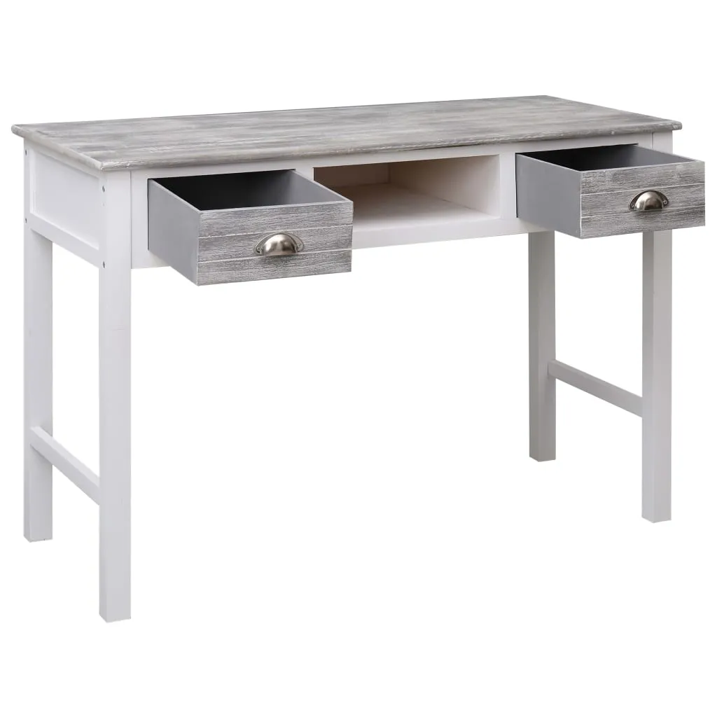 Birou de scris, gri, 110 x 45 x 76 cm, lemn - imagine 3