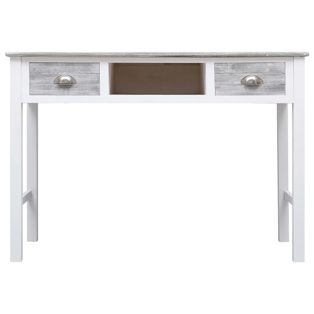 Birou de scris, gri, 110 x 45 x 76 cm, lemn - imagine 4