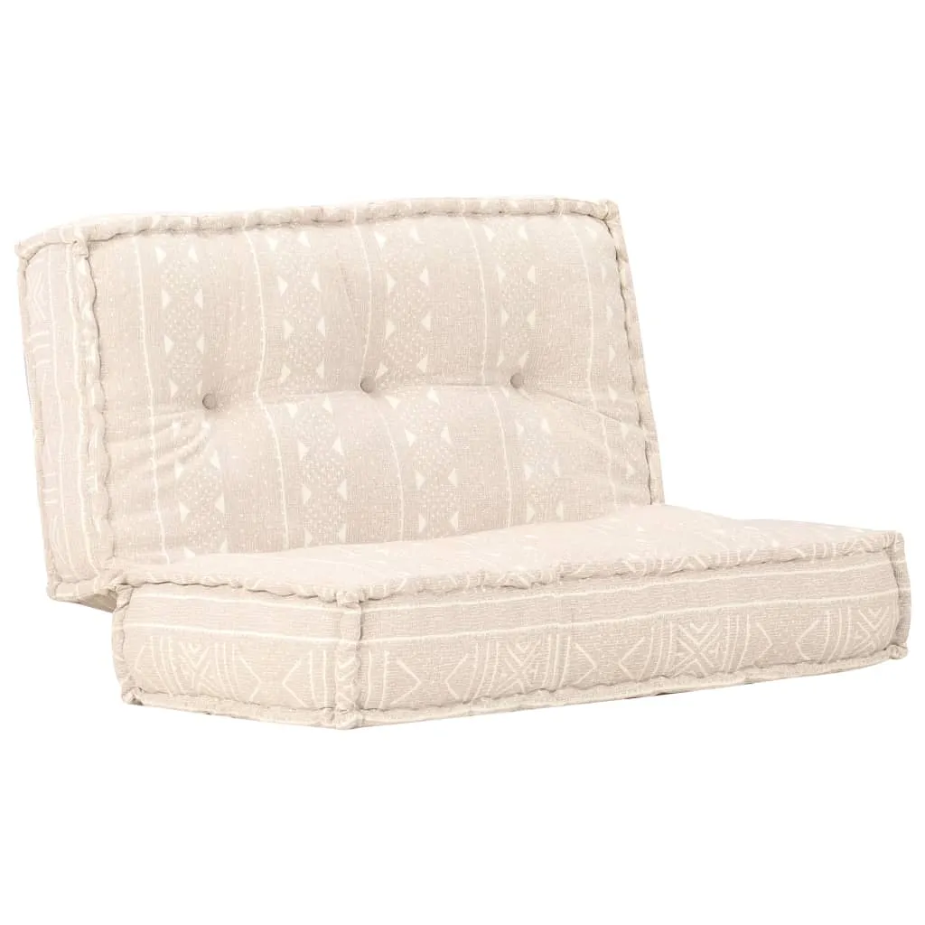 Fotoliu puf, 100 x 100 x 20 cm, bej, material textil