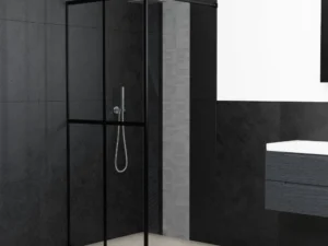 Paravan duș walk-in, 90x195 cm, sticlă securizată transparentă