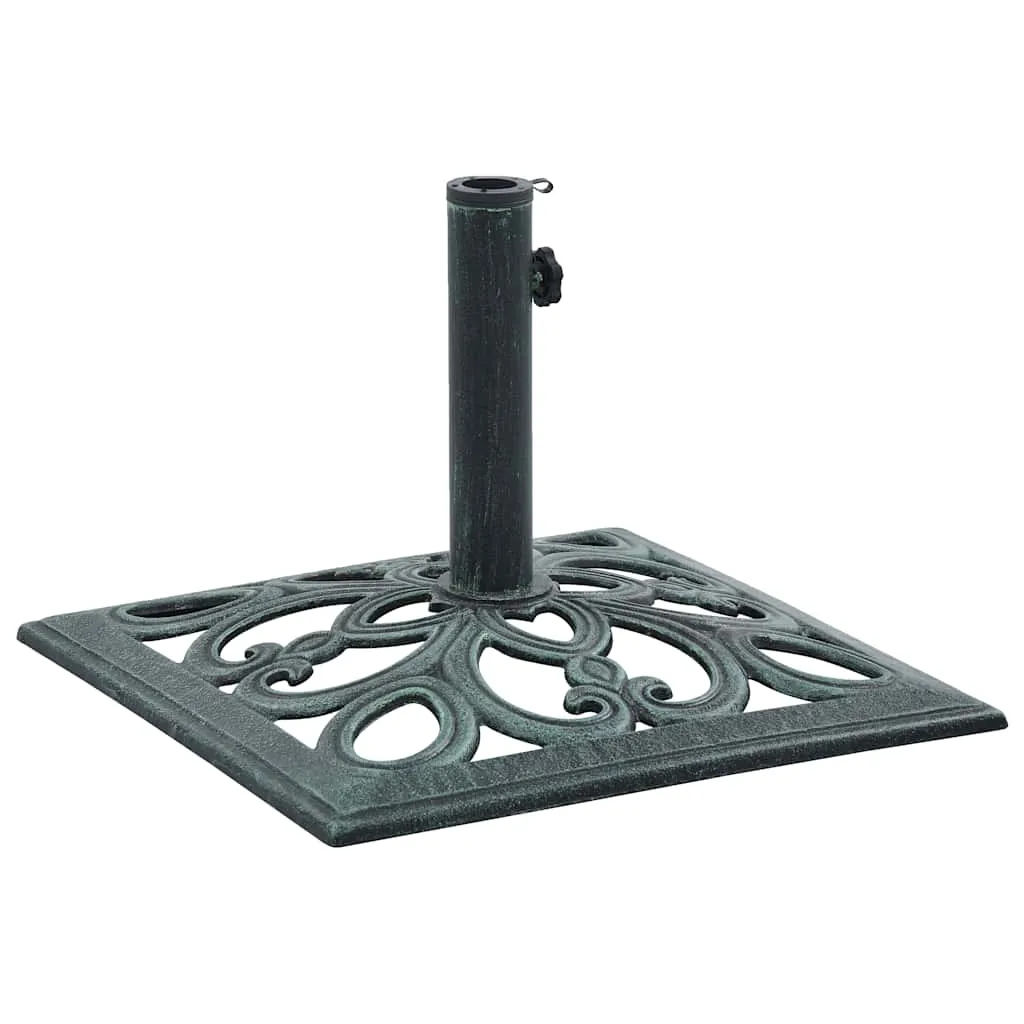 Suport de umbrelă, verde, 12 kg, fontă, 49 cm - imagine 4