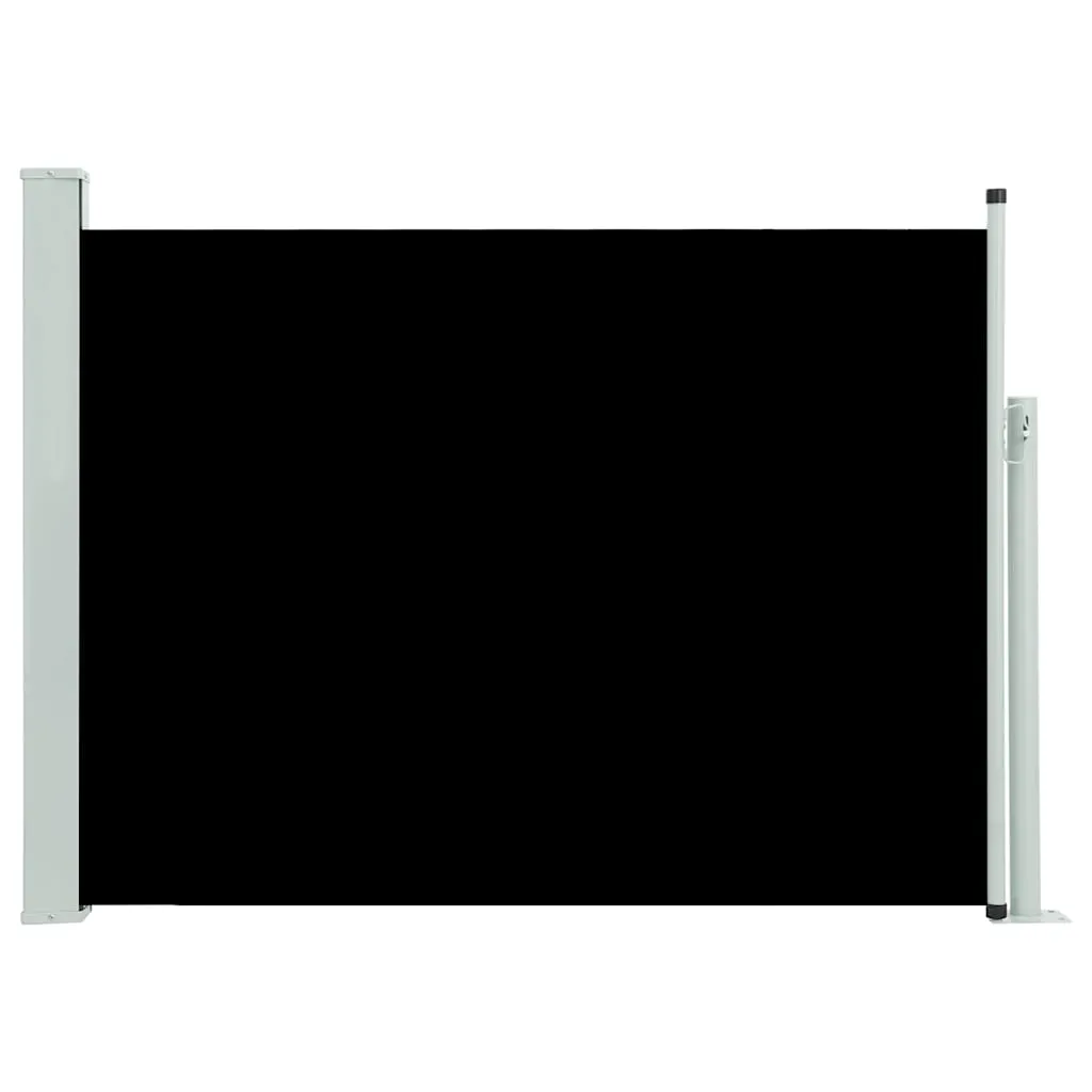 Copertină laterală retractabilă de terasă, negru, 100x500 cm - imagine 2