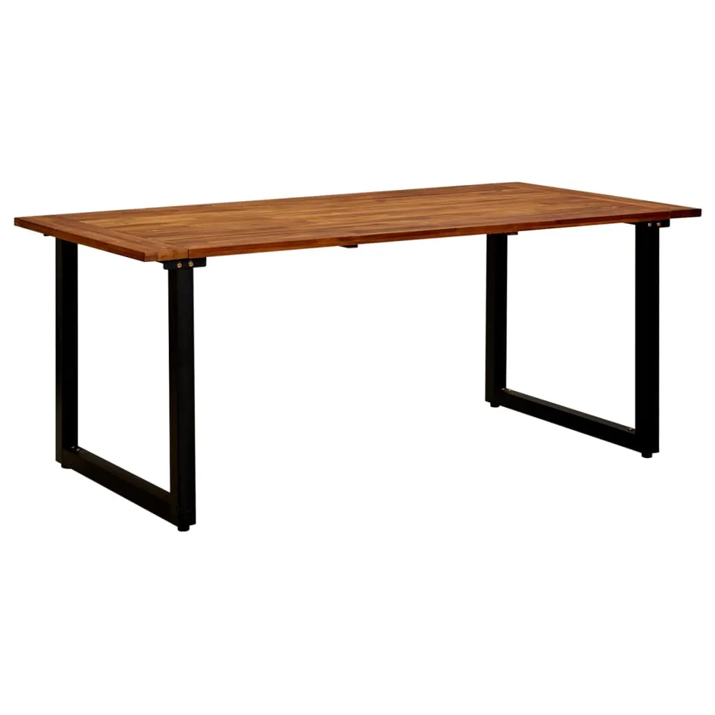 Masă grădină picioare formă de U 180x90x75cm lemn masiv acacia