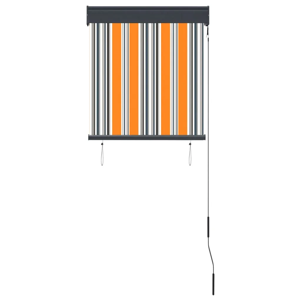 Jaluzea tip rulou de exterior, galben și albastru, 60 x 250 cm - imagine 4