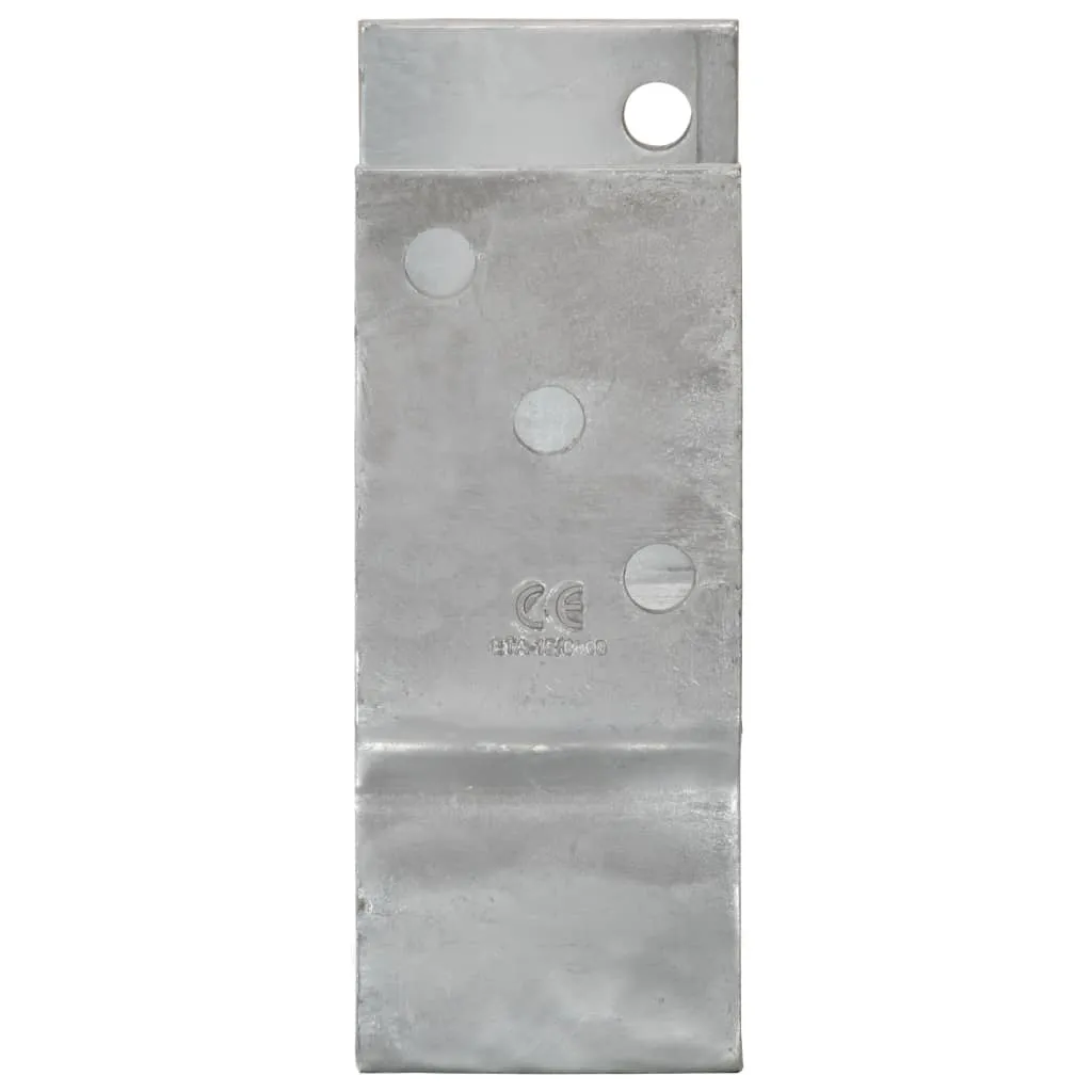 Ancore de gard, 6 buc., argintiu, 12x6x15 cm, oțel galvanizat - imagine 4