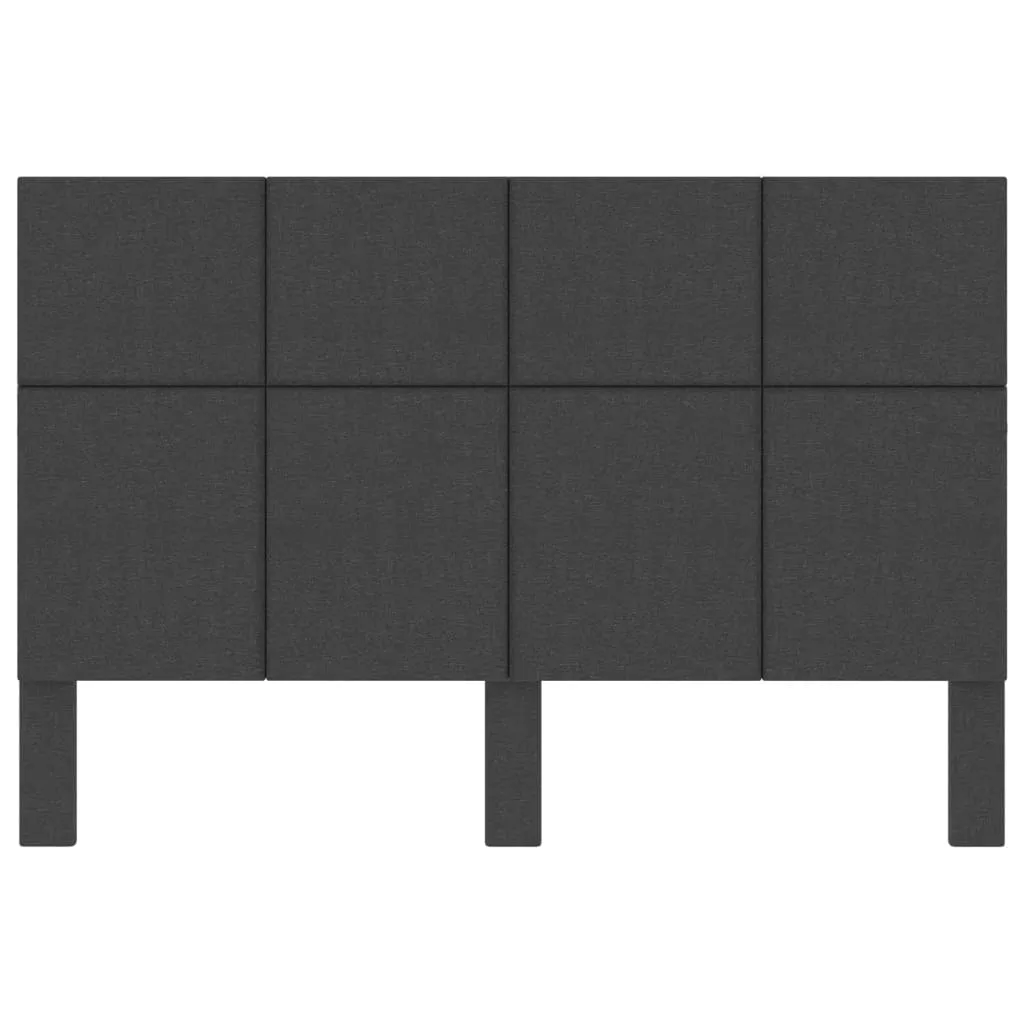 Tăblie de pat, gri închis, 140 x 200 cm, material textil - imagine 4