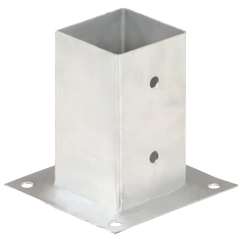Suporți stâlp, 4 buc., metal galvanizat, 81 mm - imagine 2