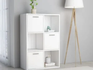 Dulap de depozitare, alb, 60 x 29,5 x 90 cm, lemn prelucrat