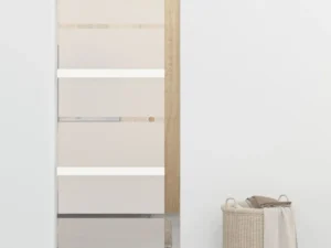 Ușă glisantă cu opritoare soft, 76x205 cm, sticlă ESG/aluminiu