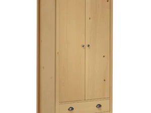 Șifonier cu 2 uși Hill, 89x50x170 cm, lemn masiv de pin