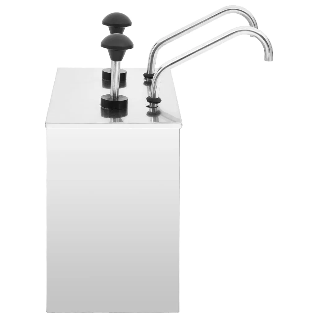 Dozator de sos, 2 x 3,5 L, oțel inoxidabil - imagine 3