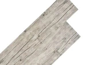 Plăci de pardoseală, gri deschis, 4,46 m², 3 mm, PVC