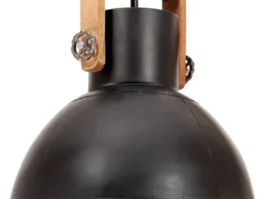 Lampă suspendată industrială, negru, 40 cm, 25 W, rotund, E27