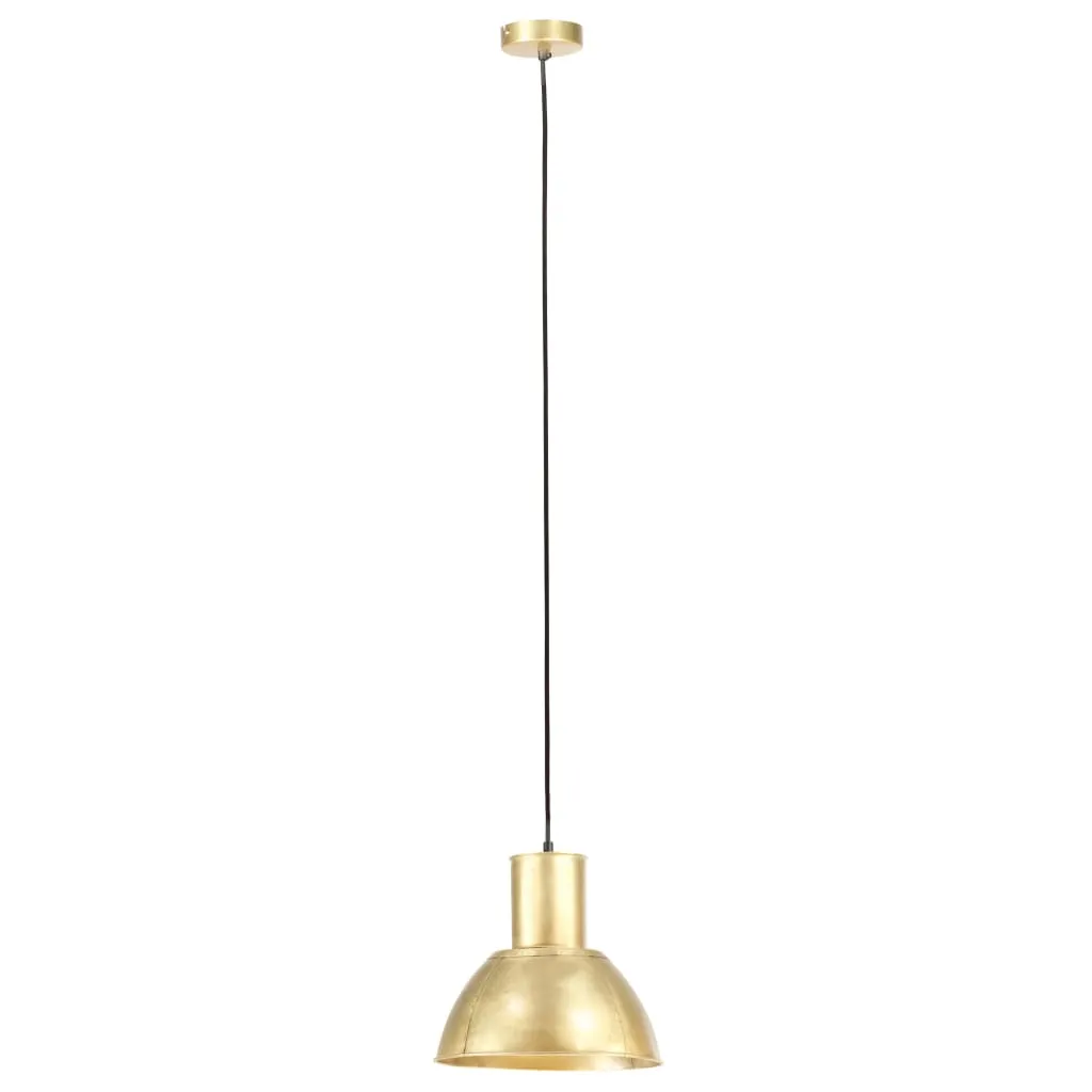 Lampă suspendată, 25 W, culoare alamă, rotund, 28,5 cm, E27 - imagine 3